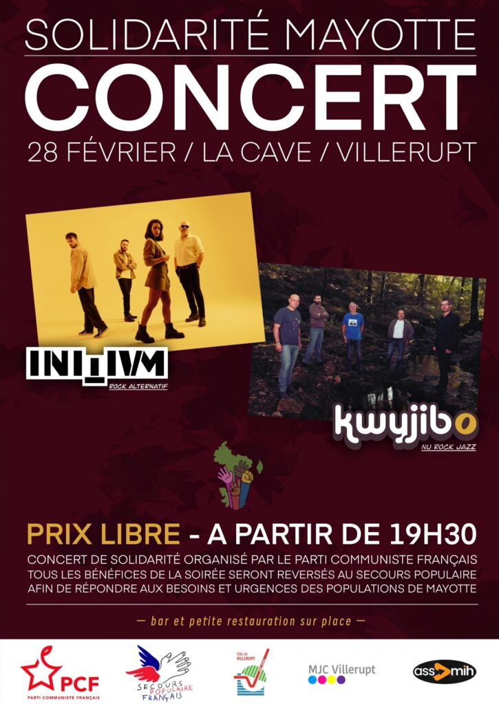 Solidarité Mayotte - Concert Villerupt à La Cave